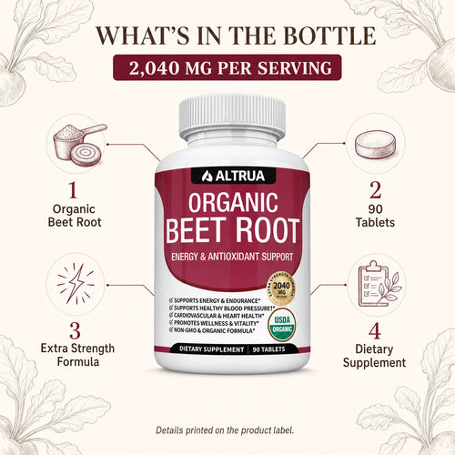 Altrua's Premium Organic Beetroot - 100% Real