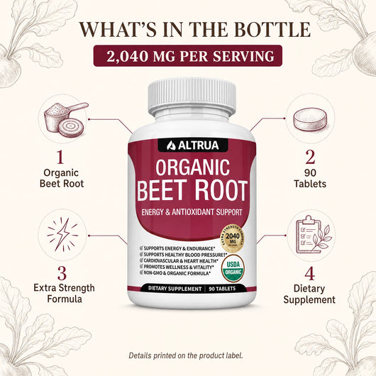 Altrua's Premium Organic Beetroot - 100% Real