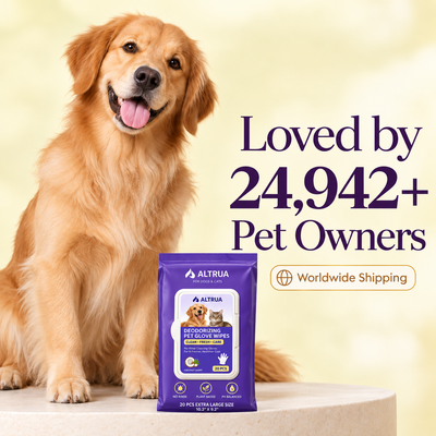 Altrua Deodorizing Pet Glove Wipes