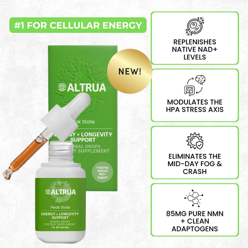 Altrua Peak State - Energy and Longevity Herbal Drops