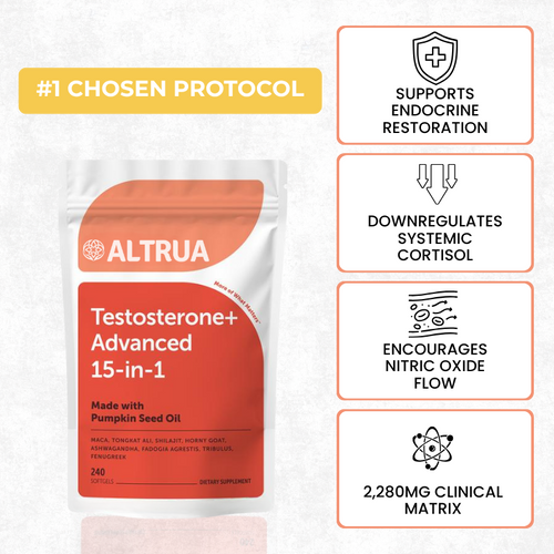 Altrua Testosterone+ Advanced for Men - 15-in-1 Complex