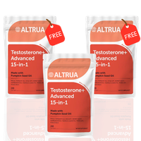 Altrua Testosterone+ Advanced for Men - 15-in-1 Complex