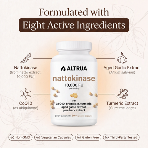Altrua Nattokinase - 10,000FU Complex