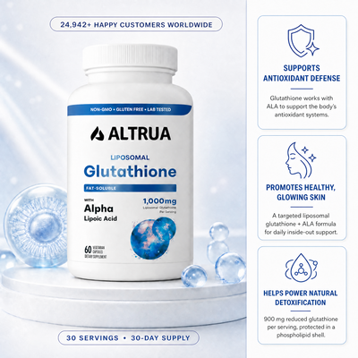 Altrua's Premium Glutathione + ALA Complex - 100% Real
